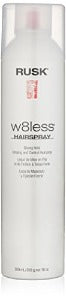 RUSK Designer Collection W8less Strong Hold Shaping and Control Hairspray, Provides Natural, Long-Lasting, Touchable Support, Texture and Maximum Shine, 10 Oz (Pack of 1)