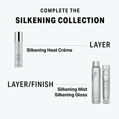 Kenra Platinum Silkening Gloss | Brilliant Shine Polish | Tames Frizz & Smooths Flyaways | Lightweight Formula | Protects Against Humidity | Smooths Dry Ends | Medium To Coarse Hair | 2.26 fl. oz