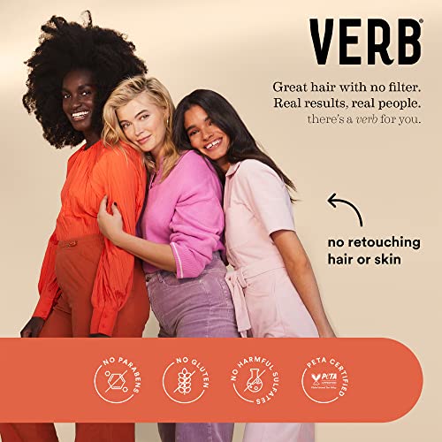 Verb Glossy Shampoo & Conditioner Duo – Adds Shine to Dull, Damaged Hair – Vegan and Paraben, Sulfate and Gluten Free - Hydrating Shampoo and Conditioner Set, 12 fl oz